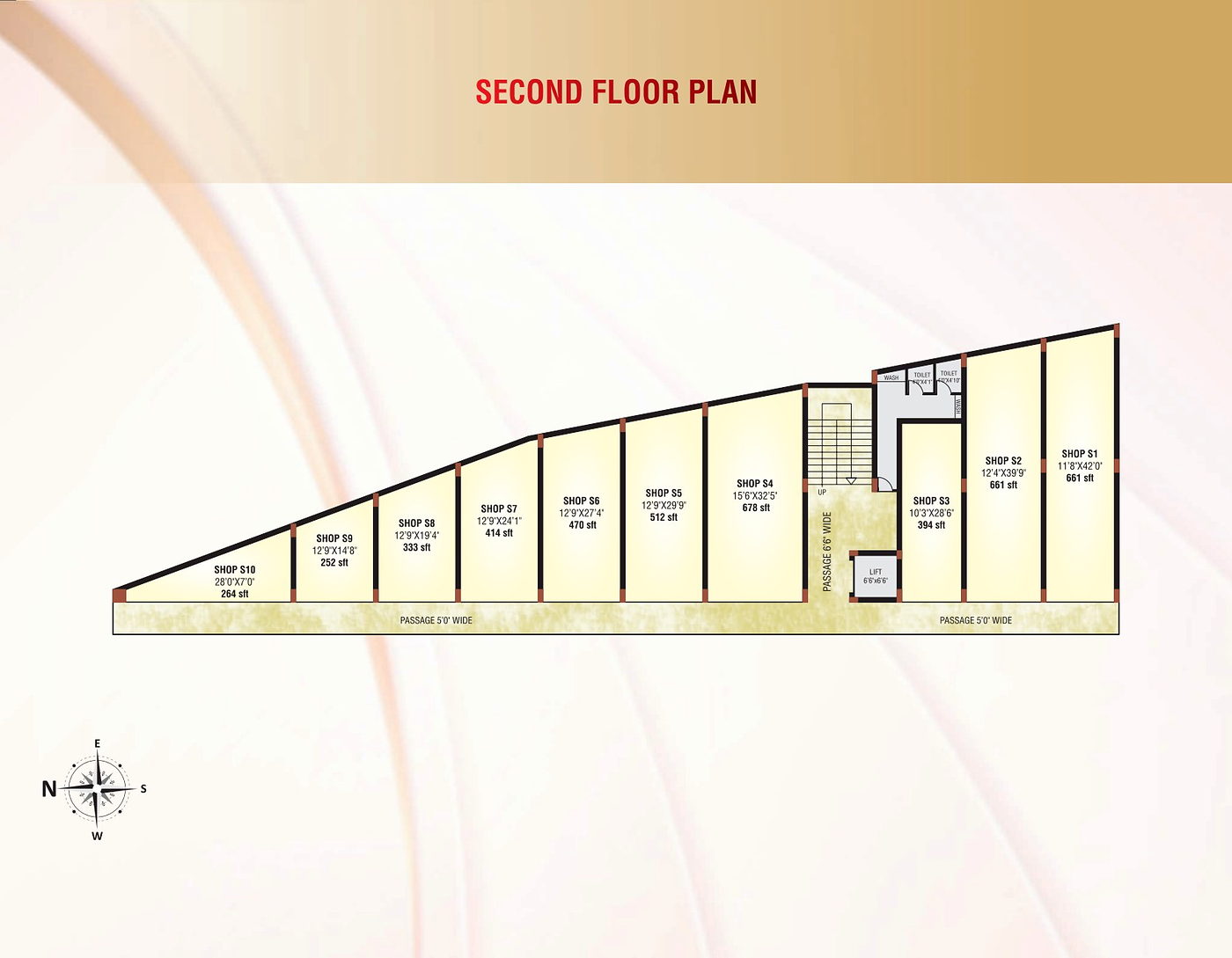 Commercial Bay second floor plan