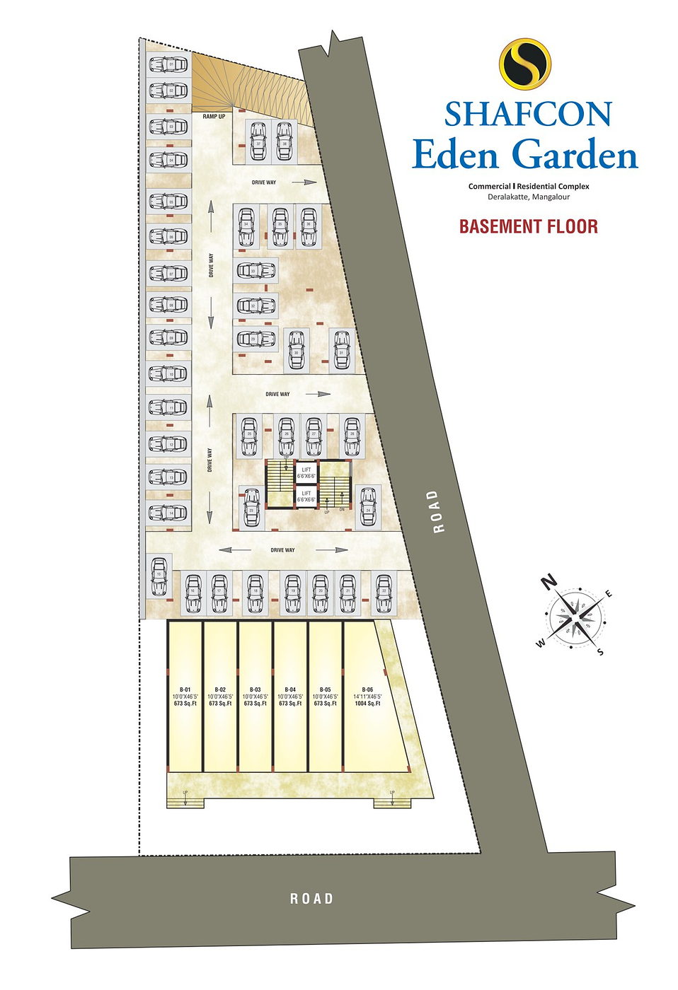 Shafcon Eden Garden 1 basement floor plan