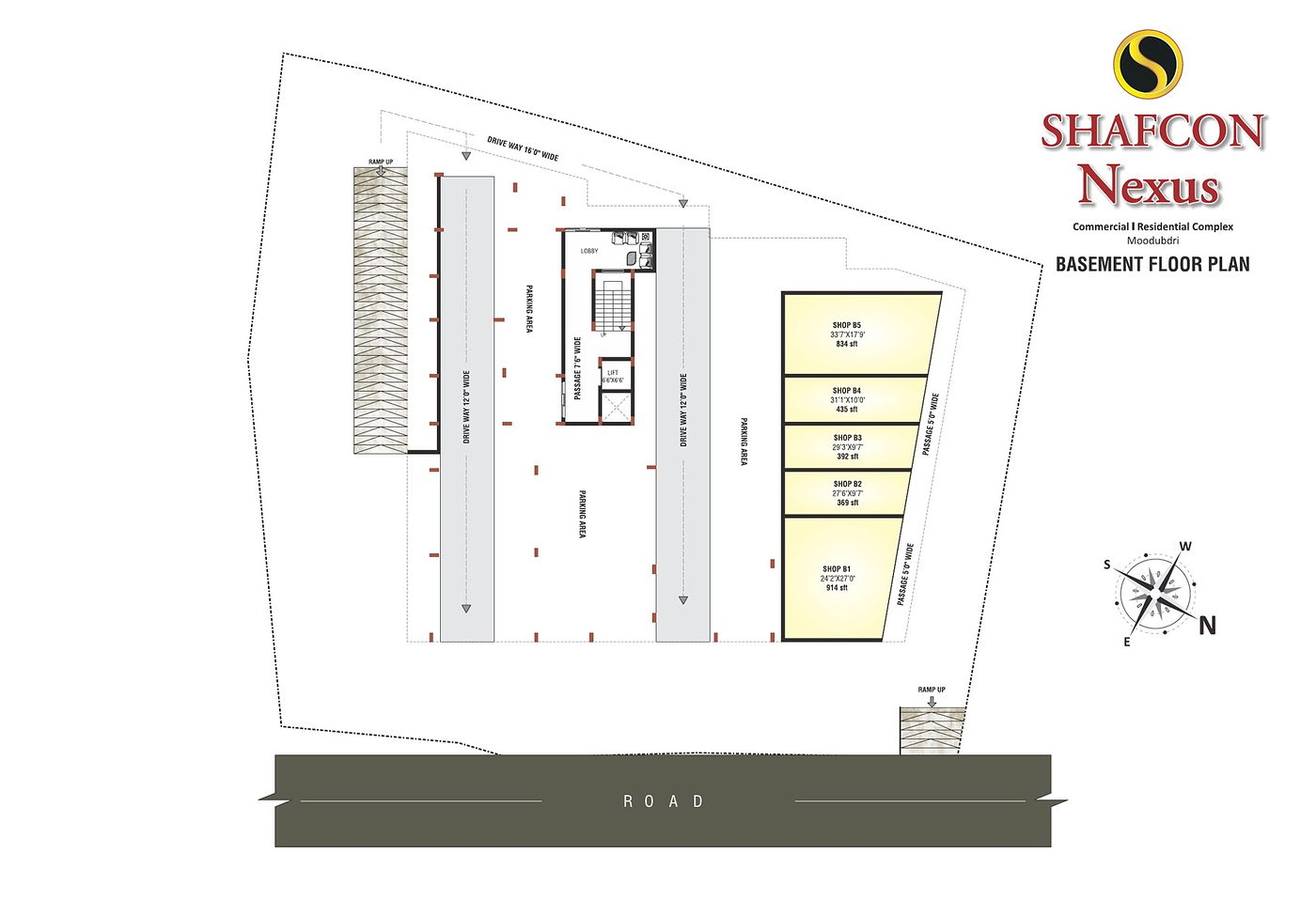 Shafcon Nexus basement floor plan