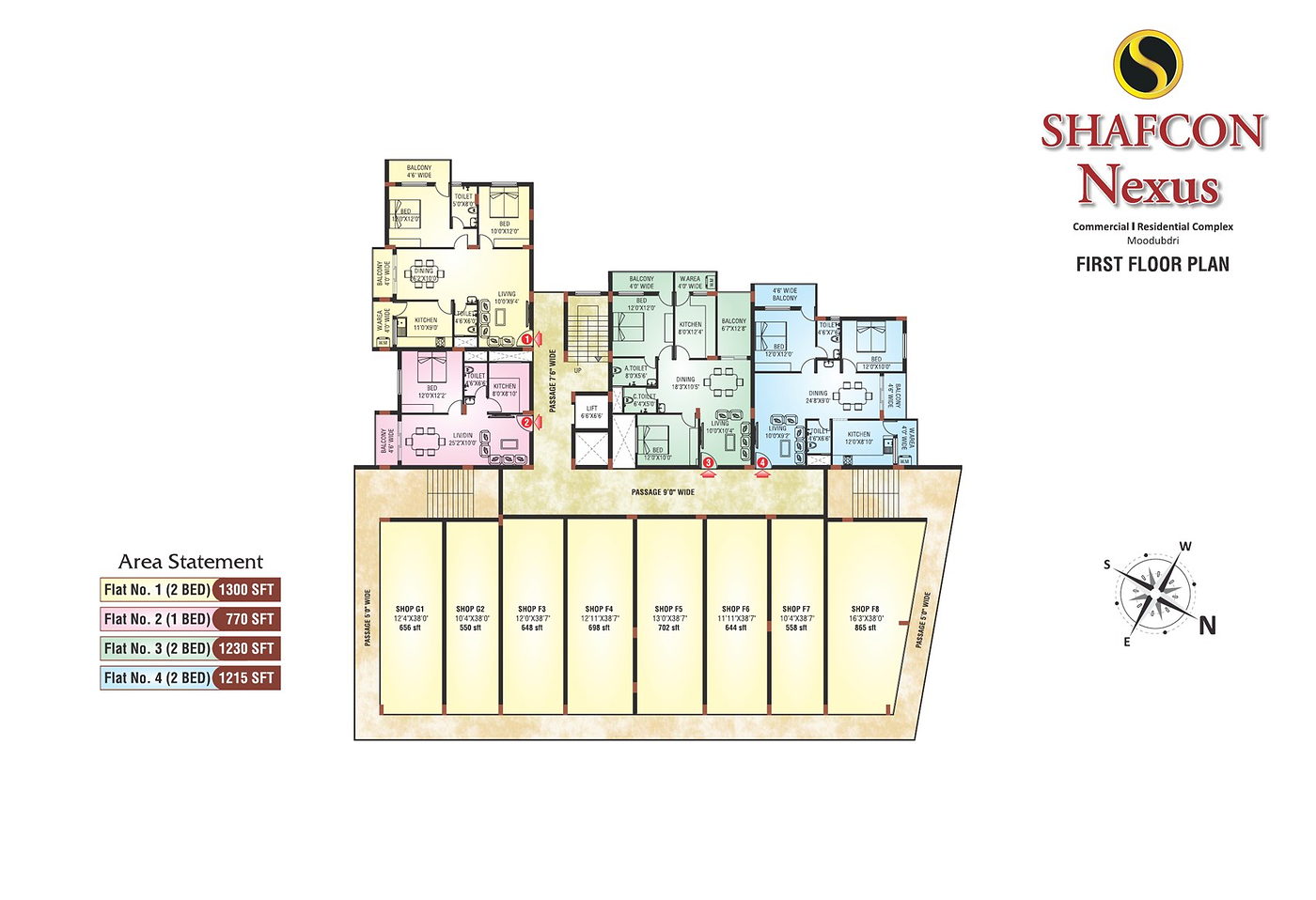 Shafcon Nexus first floor residential plan