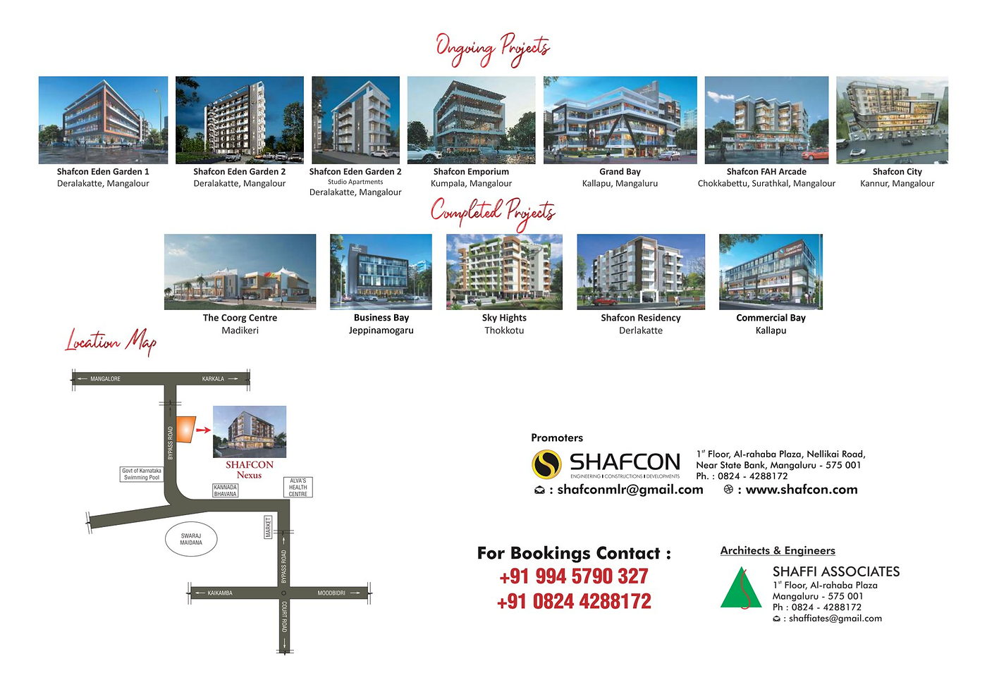 Shafcon Nexus project references and location map