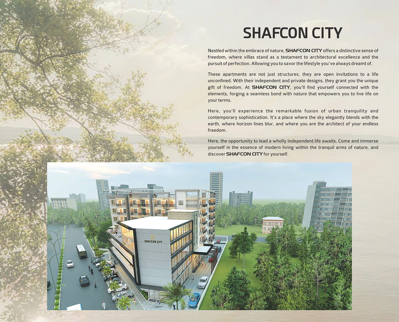 Shafcon City introduction and render