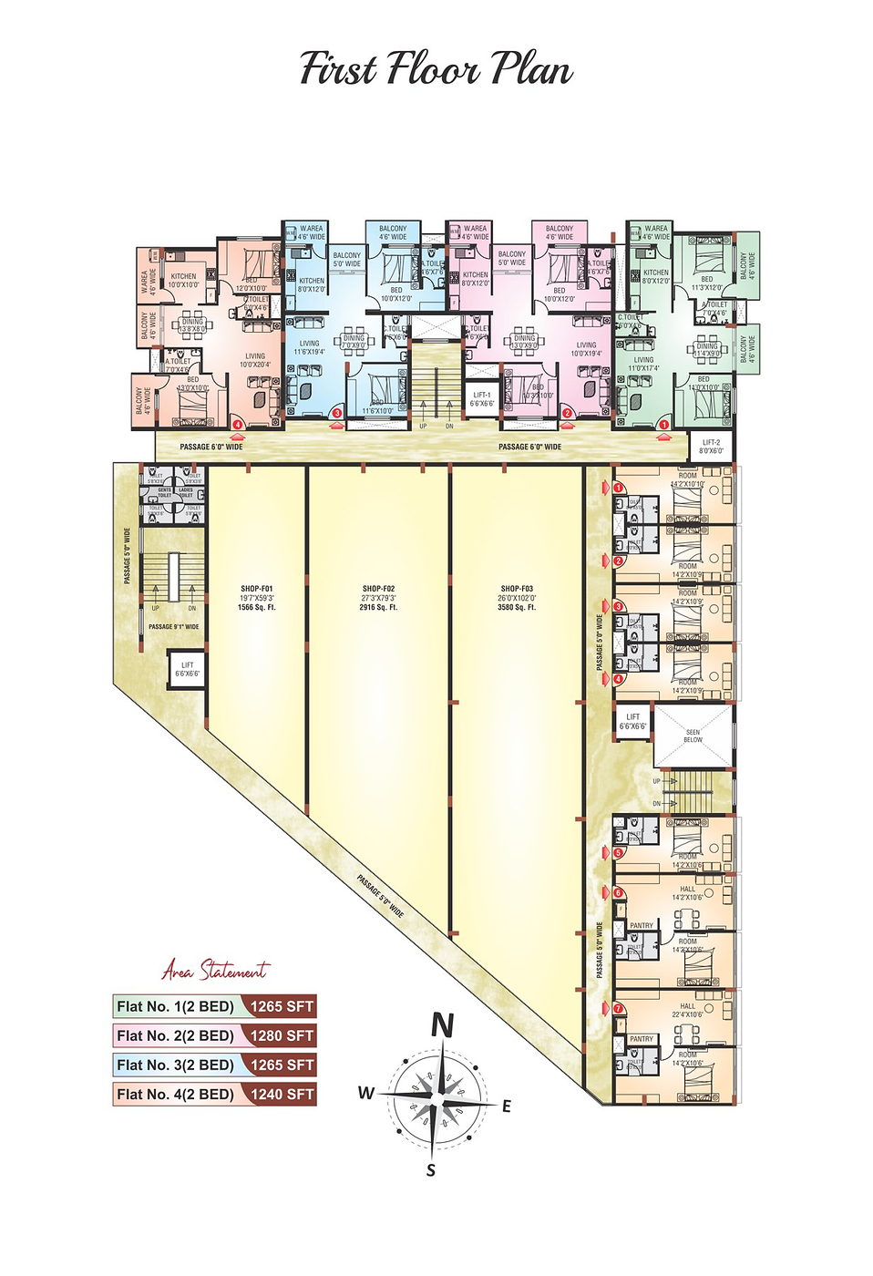 Shafcon City first floor plan