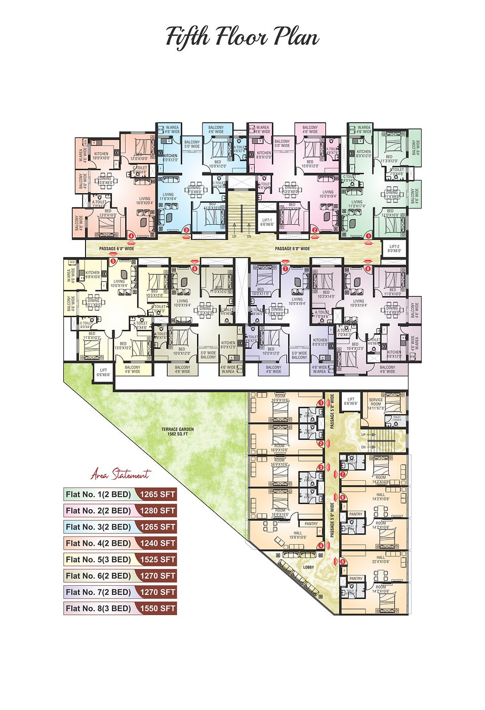 Shafcon City fifth floor plan