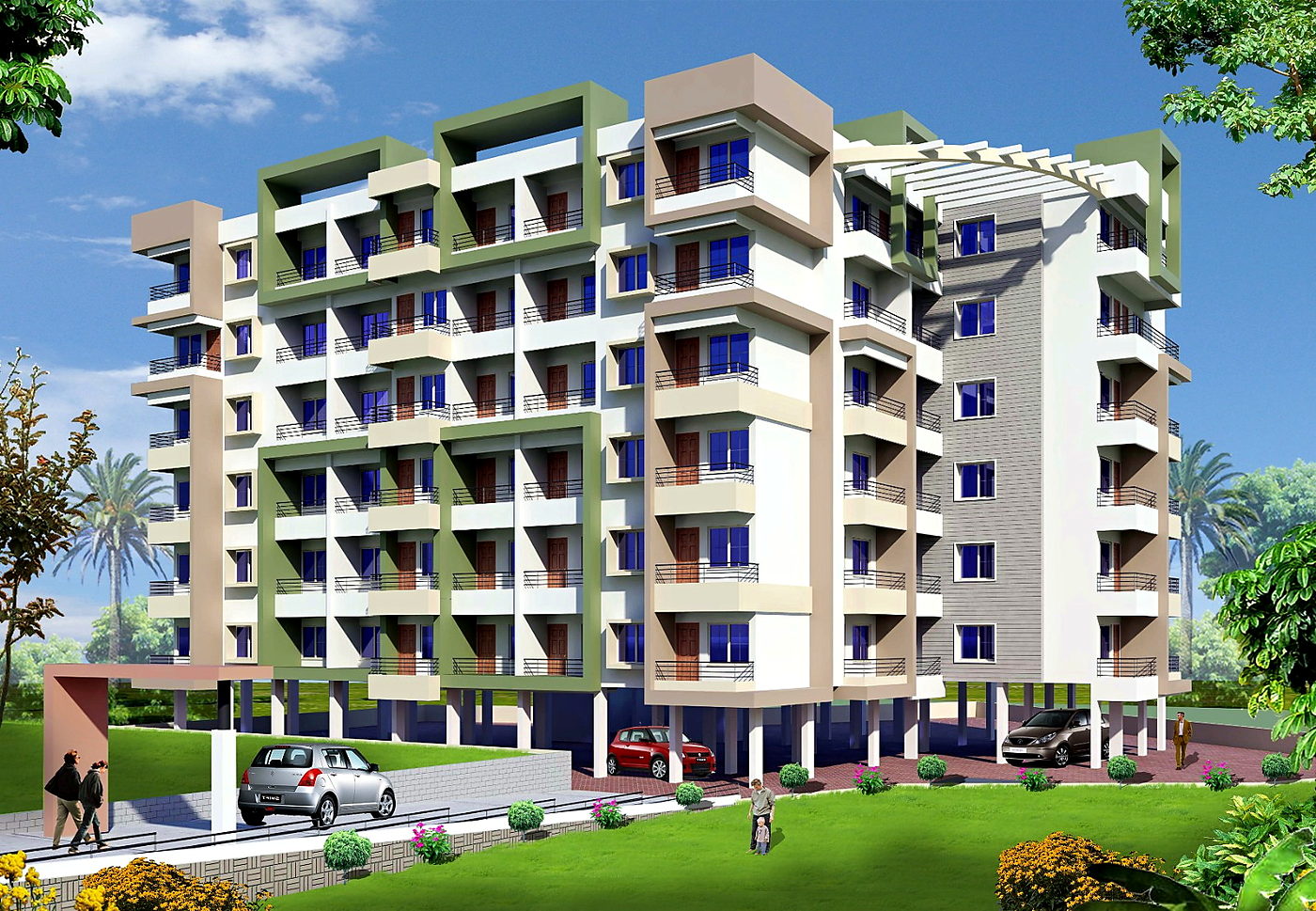 Sky Hights building render